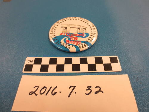 Second Mill Avenue Bridge Dedication Button