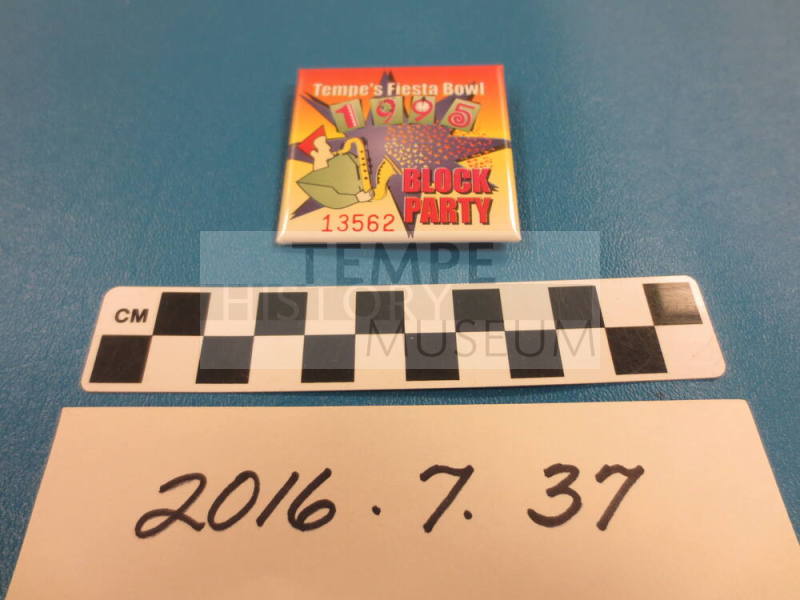 Fiesta Bowl Block Party Button  1995