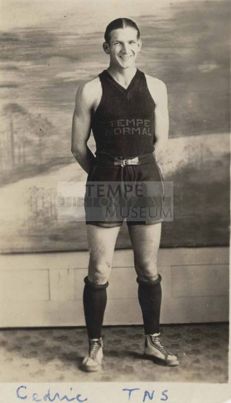 Cedric Austin in Sports Uniform for Tempe Normal School