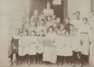 Georgia Hendrix with her Tempe Grammar School Group, Grades Three and Four 1898