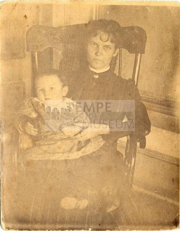 Marcia Hendrix with baby Edgar