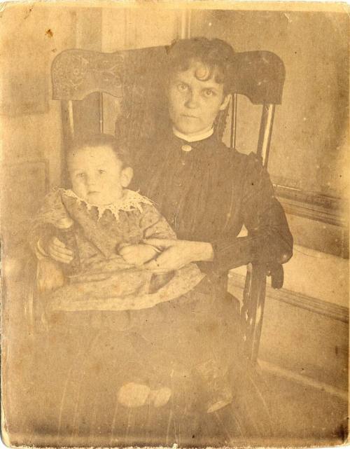 Marcia Hendrix with baby Edgar