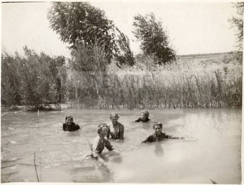 Georgia Hendrix Swimming in Salt River, Tempe