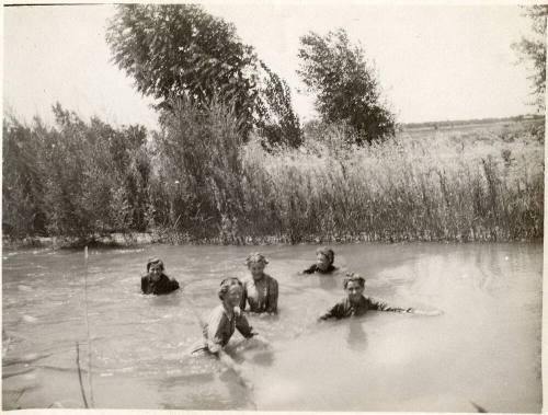 Georgia Hendrix Swimming in Salt River, Tempe