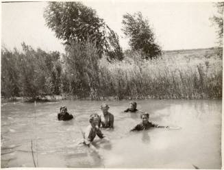 Georgia Hendrix Swimming in Salt River, Tempe