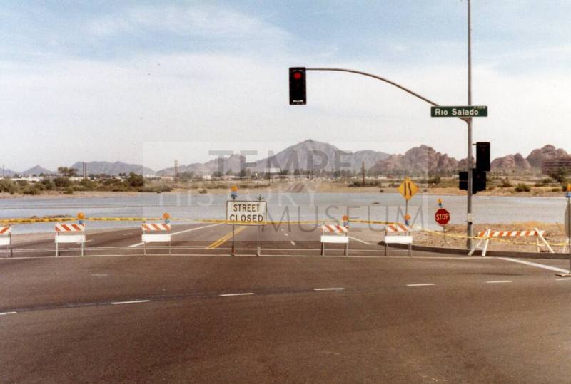 Salt River Flood at Rio Salado Facing North