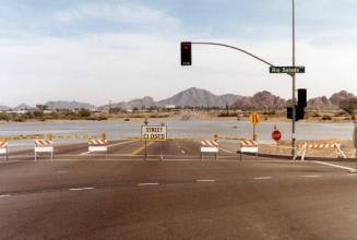 Salt River Flood at Rio Salado Facing North