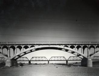 Ash Avenue Bridge Arch Rib View Pier to Pier