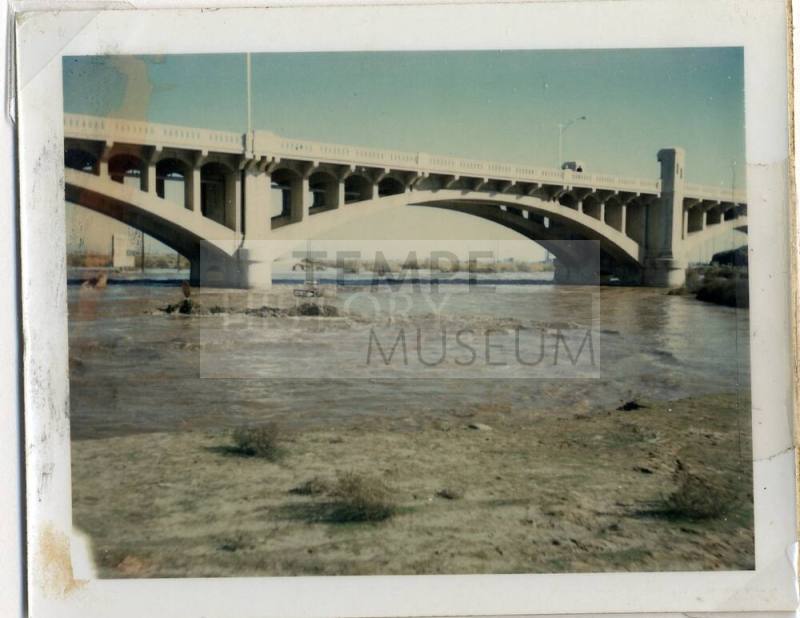 Salt River Flood at Ash Avenue Bridge