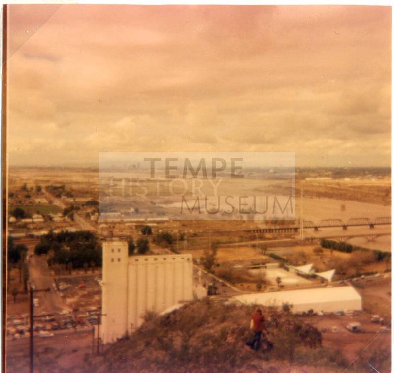 Salt River Flood From Tempe Butte