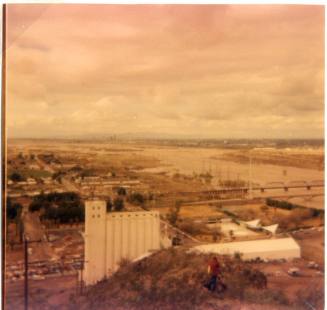 Salt River Flood From Tempe Butte