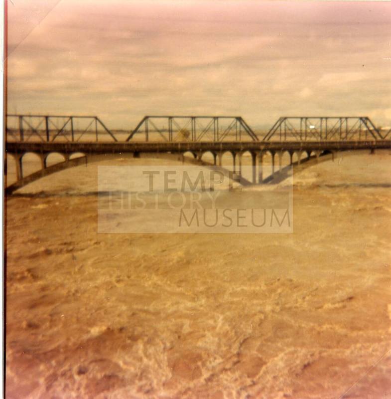 Salt River Flood with Southern Pacific Railroad Bridge