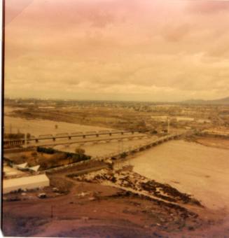 Salt River Flood From Tempe Butte