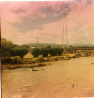 Salt River Flood with Power Poles