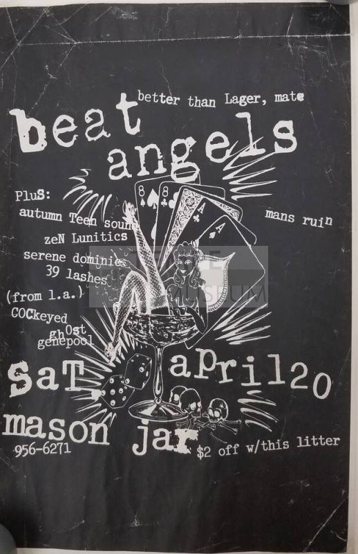 Beat Angels Poster for Concert at The Mason Jar