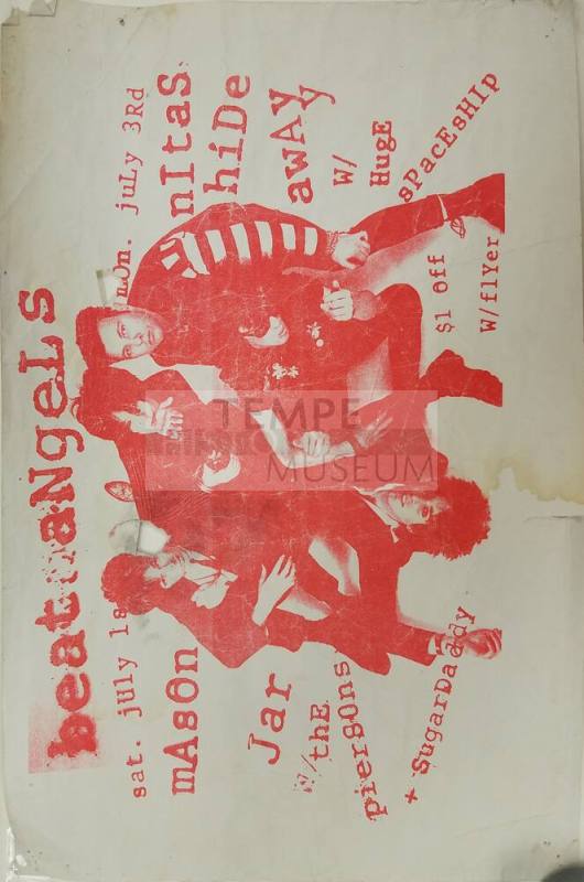 Poster for Beat Angels Concert at The Mason Jar