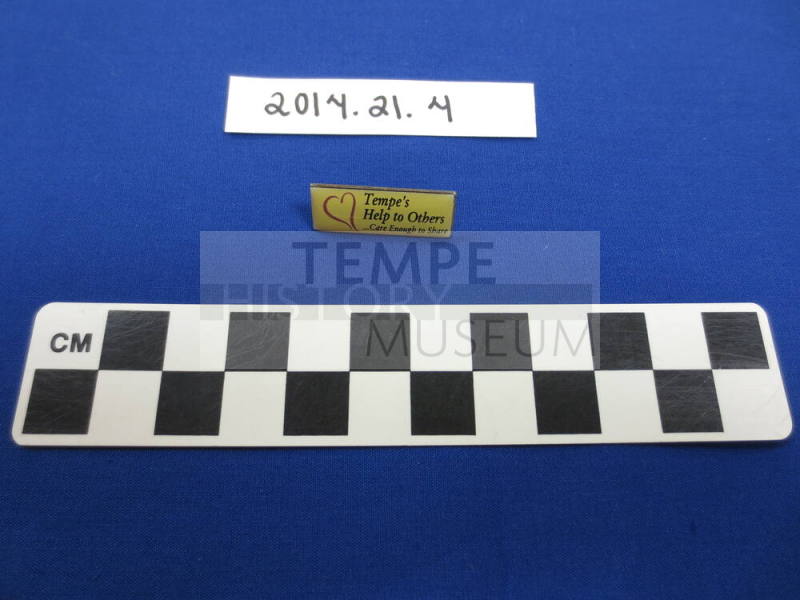 Lapel pin for Tempe's Help to Others