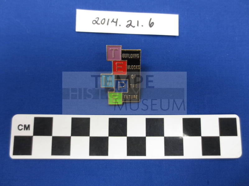 Lapel pin, Tempe: Building Blocks of the Future
