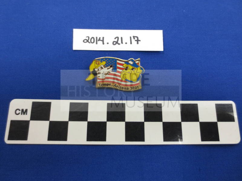 Lapel pin, Tempe, Arizona 2001