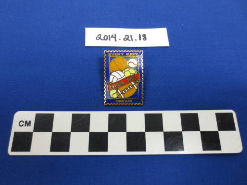 Lapel pin, Tempe 1993 "Every Kid's Dream"