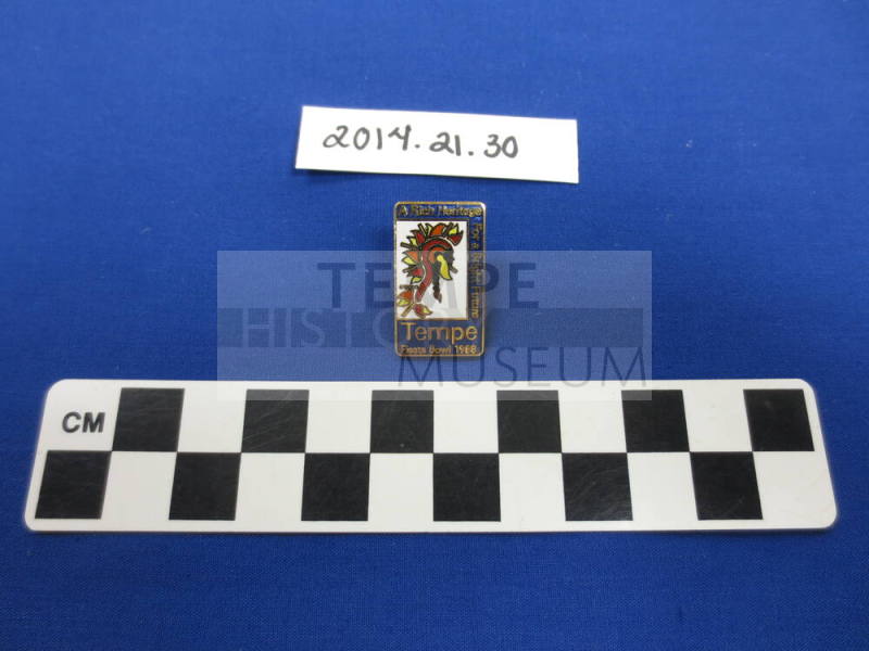 Lapel pin, Fiesta Bowl Tempe 1988