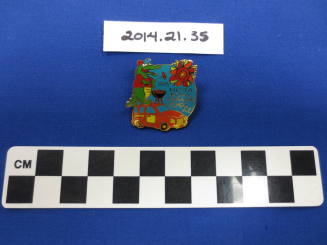 Lapel pin, 1995 Fiesta Bowl Parade