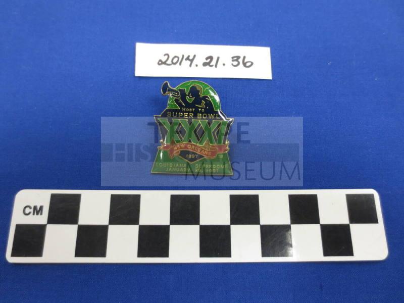 Lapel pin, 1997 Superbowl
