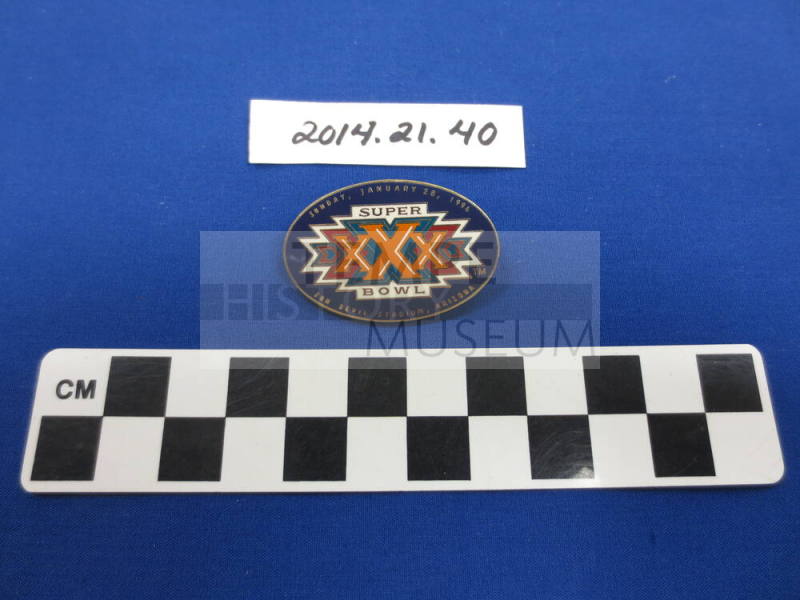 Lapel pin, 1996 Superbowl