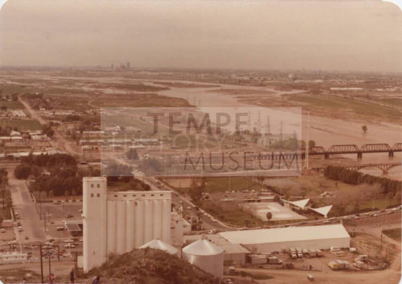 Hayden Flour Mill and Salt River Flood, 1978