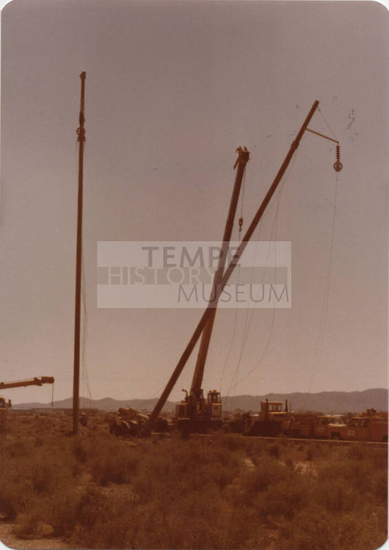 Salt River Flood Damaged Telephone Pole