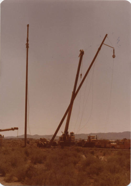 Salt River Flood Damaged Telephone Pole