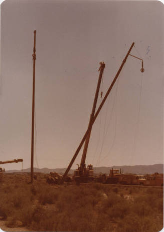 Salt River Flood Damaged Telephone Pole