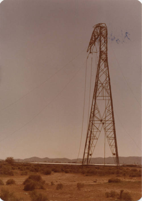 Salt River Flood Damaged Transmission Tower