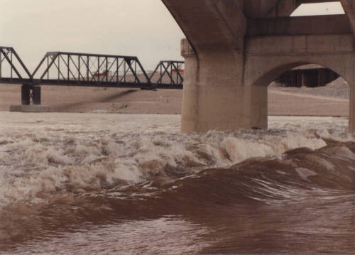 Mill Avenue Bridge at First Street, looking northwest, 1992