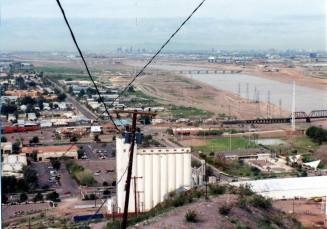 Railroad Bridge from Hayden Butte, 1992