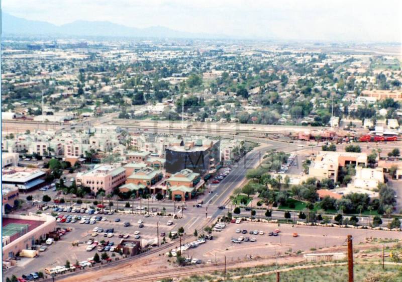 View of Downtown Tempe from Hayden Butte, 1992
