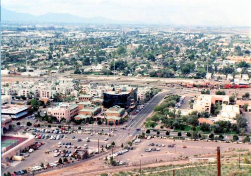 View of Downtown Tempe from Hayden Butte, 1992