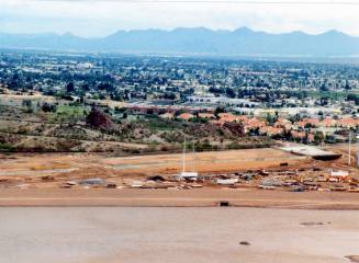 Salt River and Scottsdale from Hayden Butte, 1992