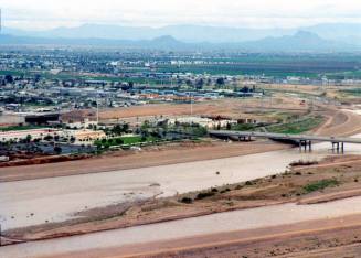 Salt River Looking Northeast from Hayden Butte, 1992