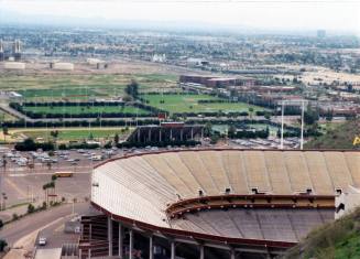 ASU Stadium and Golf Course from Hayden Butte, 1992
