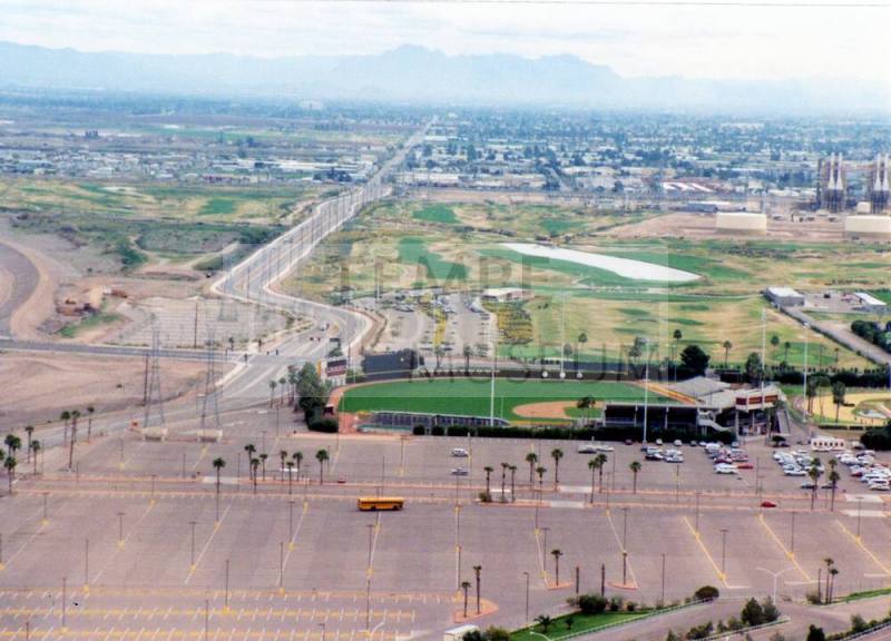ASU Golf Course from Hayden Butte, 1992