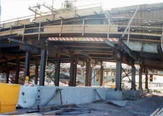 Construction on New Mill Avenue Bridge, 1992