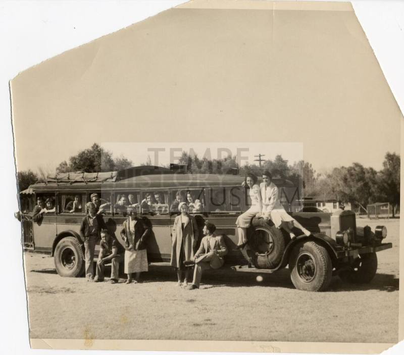 Young People on a School Bus