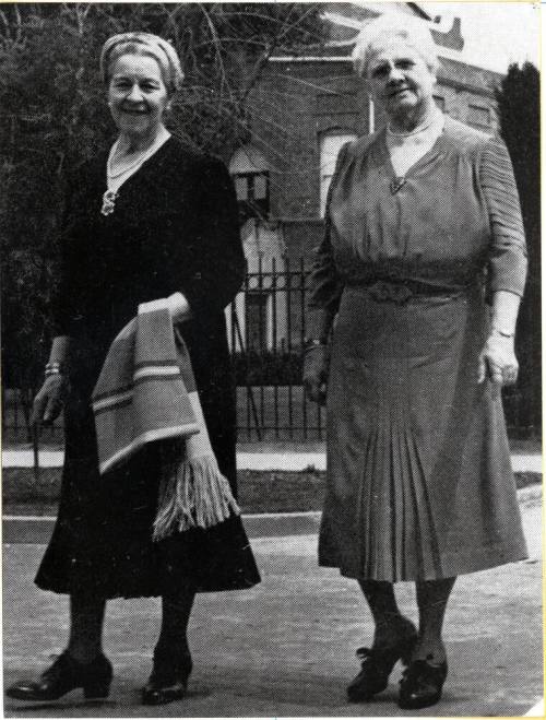 Two Women on College Campus