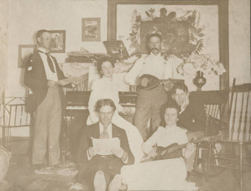 Three Photos of Family Groups