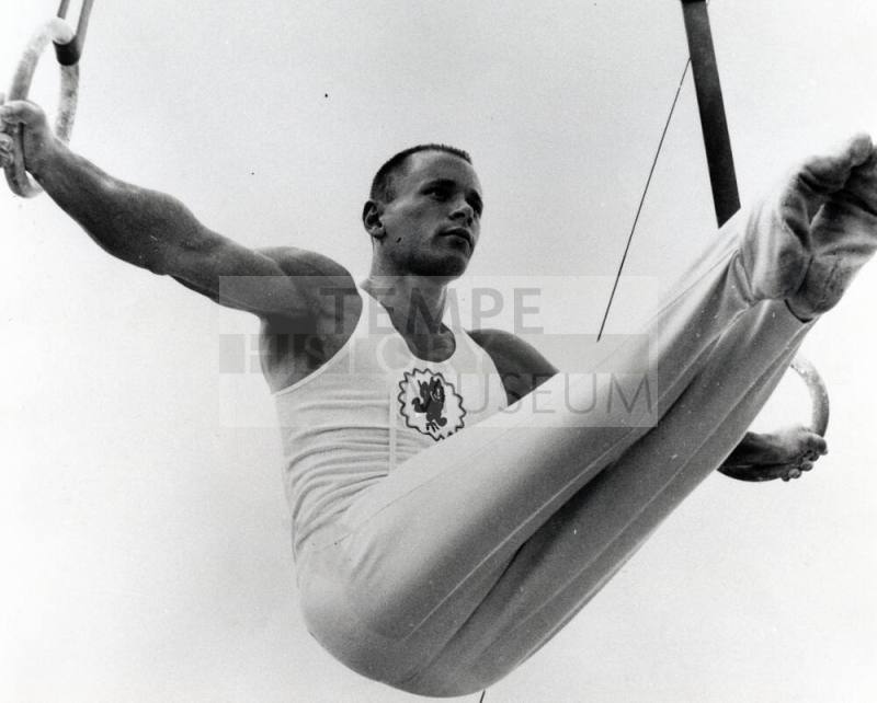 Chris Evans (ASU Gymnast) on Rings
