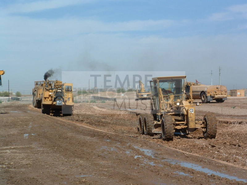 Tempe Center for the Arts Construction Showing  Bulldozers