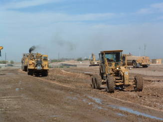 Tempe Center for the Arts Construction Showing  Bulldozers