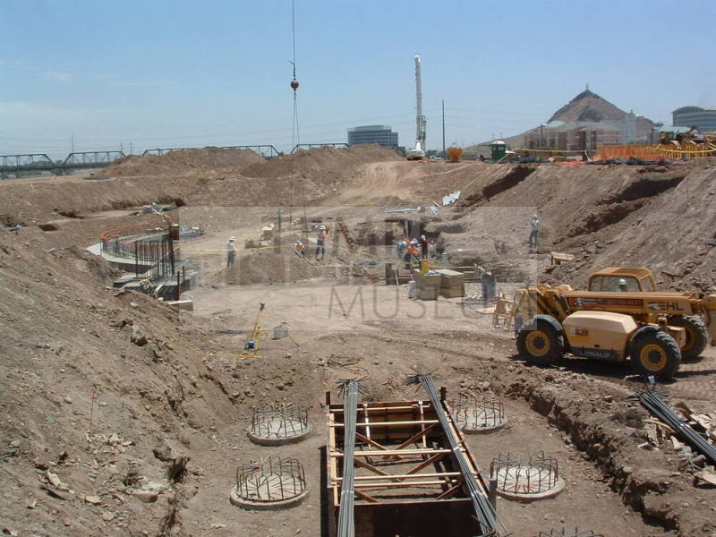 Tempe Center for the Arts construction photograph- View of Construction site