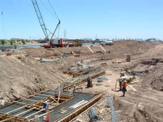 Tempe Center for the Arts construction photograph- Constructing Foundation